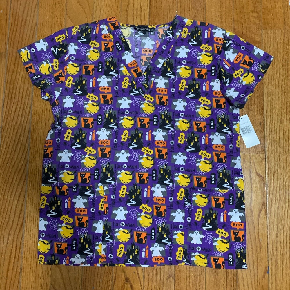 Halloween inspired scrub top for nurses
